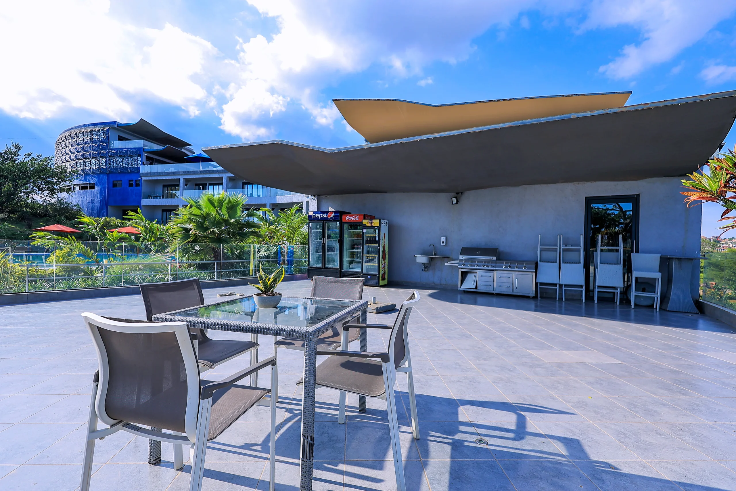 Elegant interior of Aquarius Restaurant at Aquarius Kigo Resort