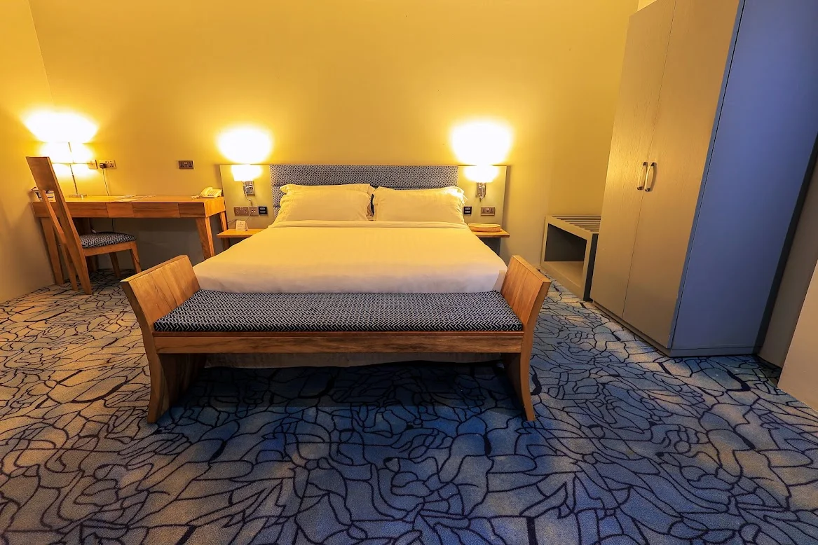 Modern deluxe room at Aquarius Kigo